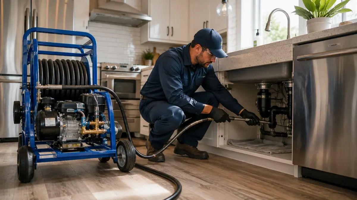 Kitchen Drain Hydro Jetting in Torrance